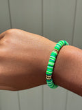 clay beaded bracelet